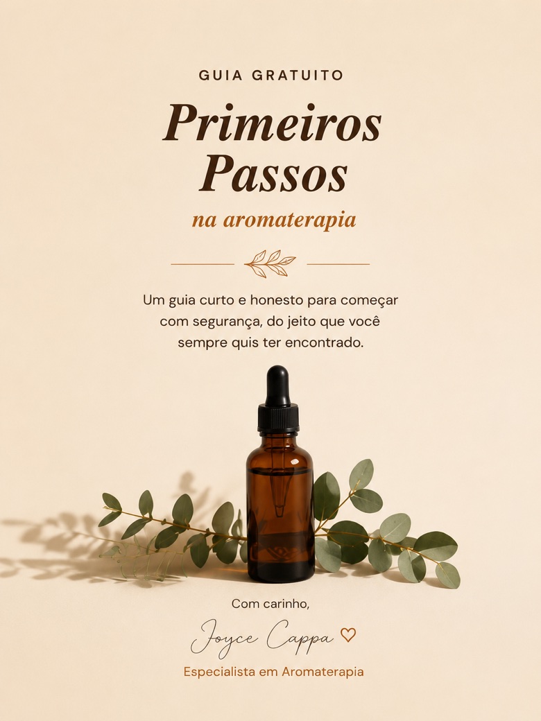 Guia gratuito Primeiros Passos na Aromaterapia